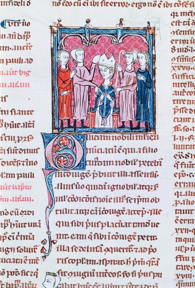 Ms 372 fol.158v Piispan valtaistuimelle, Decrets de Gratienista tekijältä French School