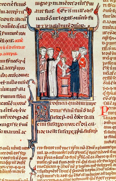 Ms 372 fol.161 Kastekohtaus, Decrets de Gratienista tekijältä French School