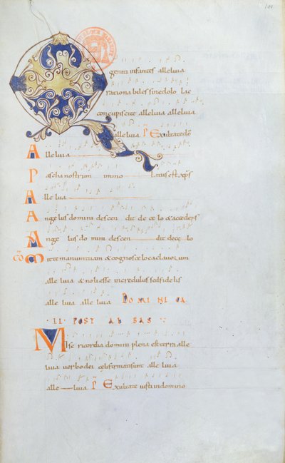 Ms 384 Antiphonary of Saint Denis Abbey, 1000-luku tekijältä French School