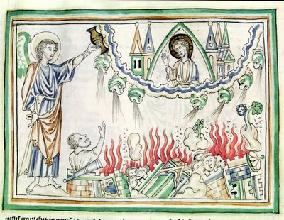 Ms 422 fol.77 Babylonin tuho tekijältä French School
