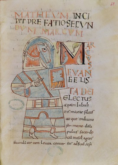 Ms 8 f.42 St. Mark the Evankelista tekijältä French School
