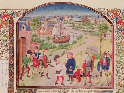 Ms 927 Fol.29v Rohkeus ja pelkuruus, Aristoteleen (384-322 eKr.) teoksesta Etiikka, politiikka ja talous tekijältä French School