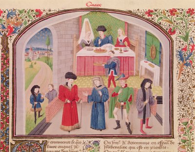 Ms 927 Fol.52v Prodigality, Liberality and Greed, teoksesta Etiikka, politiikka ja talous, Aristoteles (384-322 eKr.) tekijältä French School
