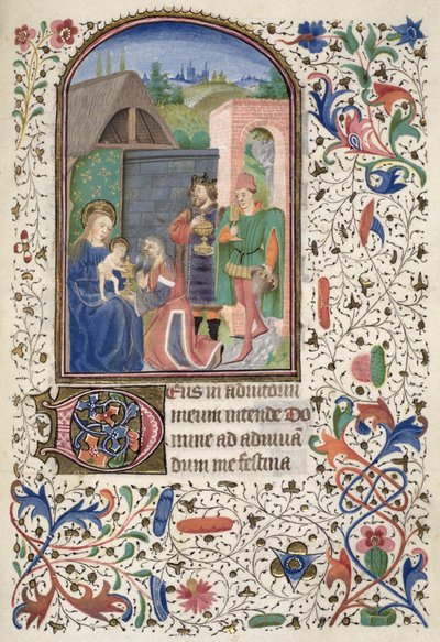 Ms Euing 4 f.49r The Wise Men, Glasgow Hoursista tekijältä French School