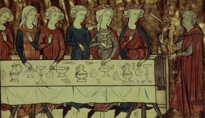 rouva Fr. 1633 f.4 Armenian kuninkaan Nubienin syntymäpäivä Girardin dAmiensin Le Conte de Meliacinista tekijältä French School