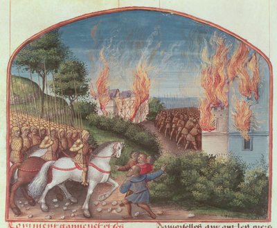 Ms Fr 91 Fol.87 Sivu Robert de Boronin Merlinin tarinasta, n. 1482-1489 tekijältä French School