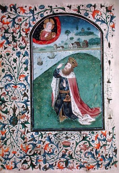 Ms Gen 288 f.131v Vision, c.1460 (vellum) tekijältä French School