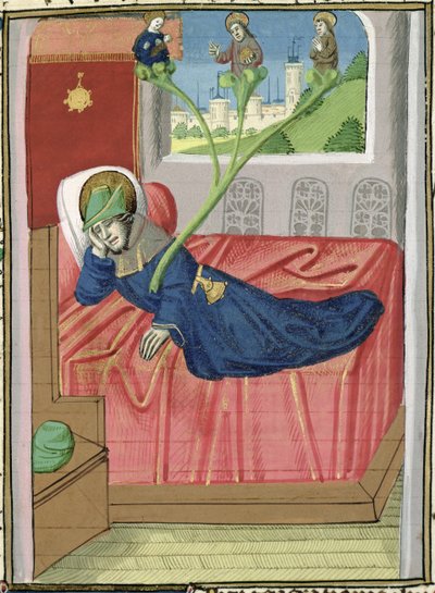 Ms H 7 fol.145r The Tree of Jesse, Jean XXII:n Raamatusta tekijältä French School