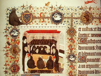 Ms Lat 919 Herttuattaren suru, vaakuna ja eläinyksityiskohdat, Grandes Heures de Duc de Berry tekijältä French School