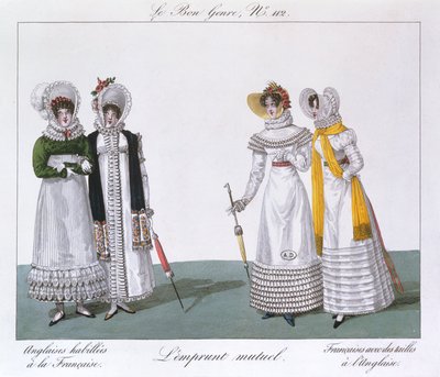 Keskinäinen lainaus, levy sarjasta Le Bon Genre, n.1810 tekijältä French School