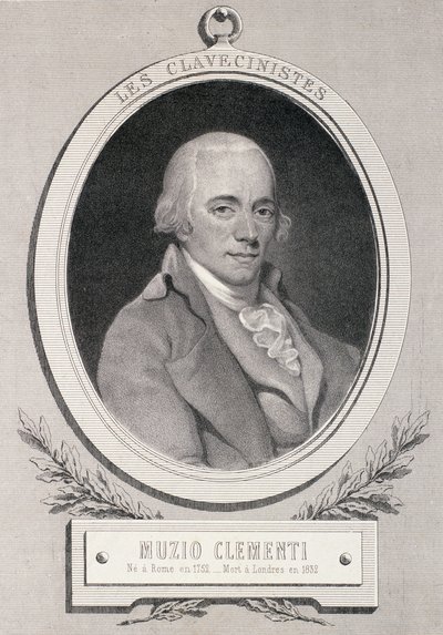 Muzio Clementi (1752-1832), kaiverrus Alfred Lemoine tekijältä French School