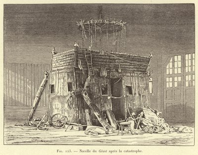 Nacelle du Geant katastrofin jälkeen (kaiverrus) tekijältä French School