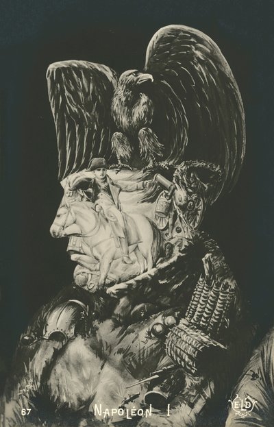 Napoleon Bonaparte, Ranskan keisari ja sotilasjohtaja (litografia) tekijältä French School