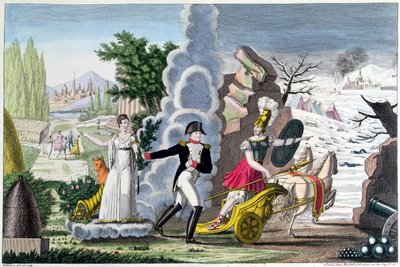 Napoleon I (1769-1821) sodan ja rauhan välillä, n. 1815 tekijältä French School
