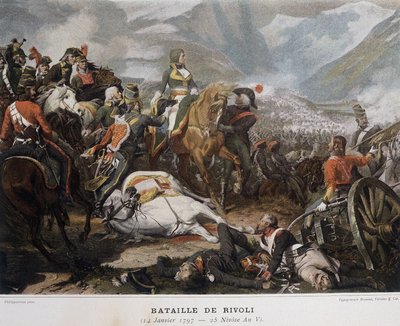 Napoleon Rivolin taistelussa 14. tammikuuta tekijältä French School