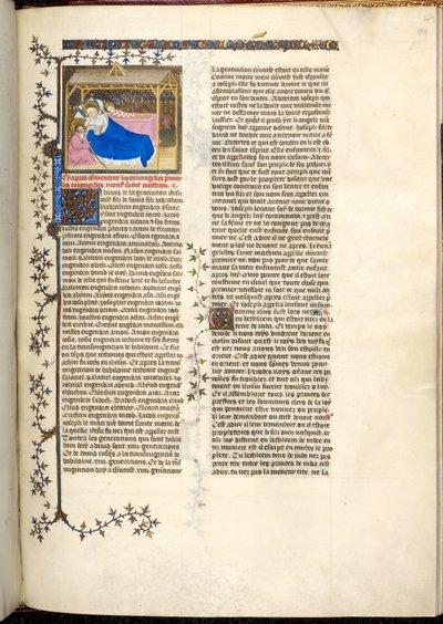 Kristuksen syntymä, n.1403-1404 (pienoiskuva). tekijältä French School