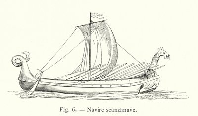 Skandinavian laiva (kaiverrus) tekijältä French School