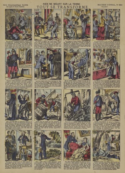 Mikään maan päällä ei kuole. Kaikki muuttuu (väri litho) tekijältä French School