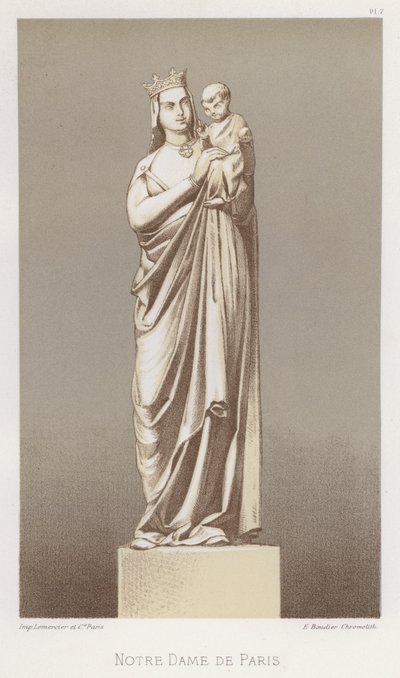 Notre Dame de Paris (väri litho) tekijältä French School