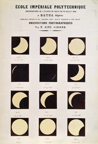 Auringonpimennys Batnassa, Algeriassa, 18. heinäkuuta 1860 tekijältä French School