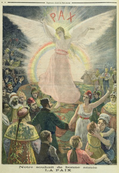 Toivomme uudelle vuodelle: Rauha, "Le Petit Journal", 1. tammikuuta 1894 tekijältä French School