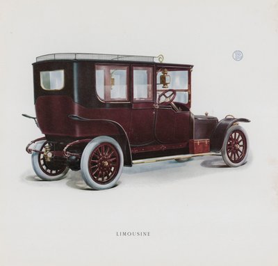 Sivu Panhard & Levassor -luettelosta (värilitho) tekijältä French School