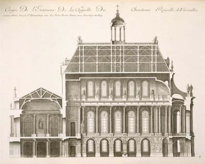 Palais du Louvre: Kuninkaallinen kappeli, osa, noin 1720-luku tekijältä French School