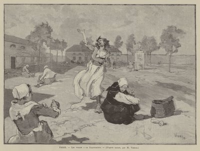 Pariisi, Les folles a la Salpetriere (kaiverrus). tekijältä French School