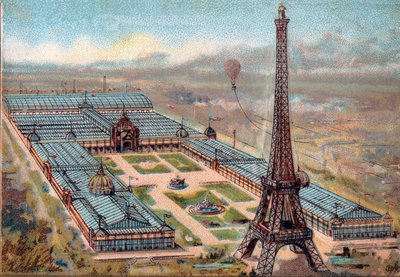 Pariisi. Vuoden 1889 yleisnäyttely: Eiffel-torni. tekijältä French School