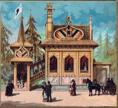 Pariisi. Vuoden 1889 yleisnäyttely: Venäjän asuinpaikka. tekijältä French School