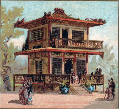 Pariisi. Maailmanlaajuinen näyttely 1889: Japanin paviljonki. tekijältä French School