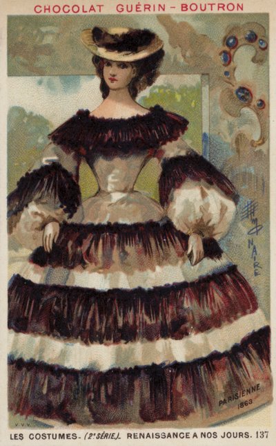 Pariisilainen muoti, 1863 tekijältä French School