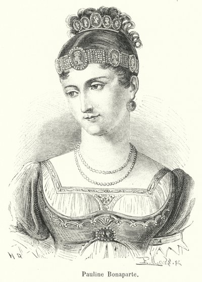 Pauline Bonaparte (kaiverrus) tekijältä French School
