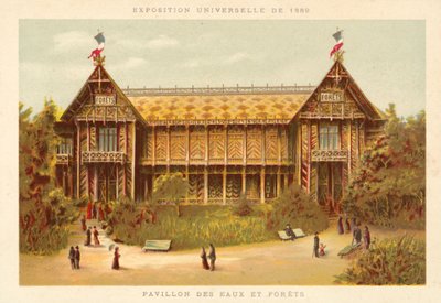 Vesien ja metsien paviljonki, Exposition Universelle 1889, Pariisi tekijältä French School