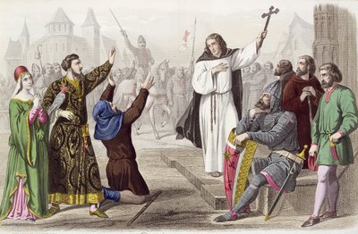 Pietari Erakko (1050-1115) saarnasi ensimmäisen ristiretken aikana vuonna 1095 tekijältä French School