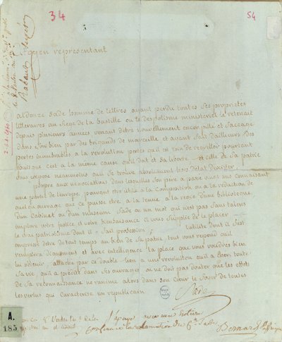 Aldonze Safe työllistämisveto, 1794-95 (kynä ja muste paperille) tekijältä French School