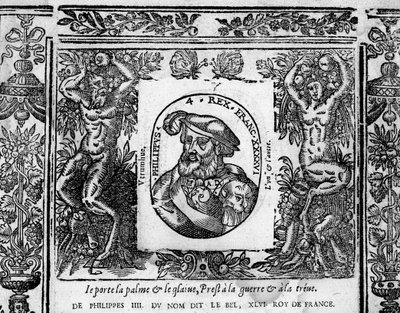 Philip IV, Bel, muotokuva kaiverrettu medaljonkiin tekijältä French School