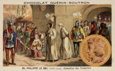 Philip The Fair ja temppeliritarien teloitus, 1314 tekijältä French School