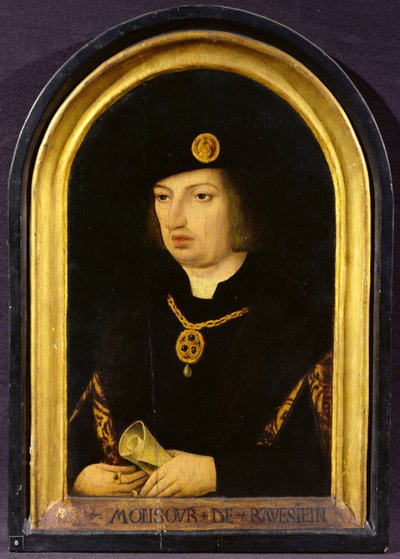 Philip of Cleves (kirjoitettu "Monsour de Ravestein") n. 1502-34 (öljy paneelissa) tekijältä French School
