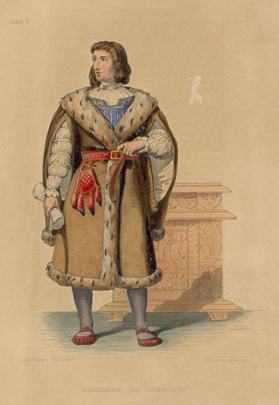 Philippe de Commines (värillinen kaiverrus) tekijältä French School