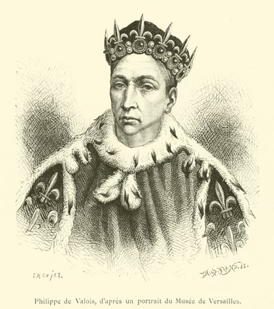 Philip of Valois (kaiverrus) tekijältä French School