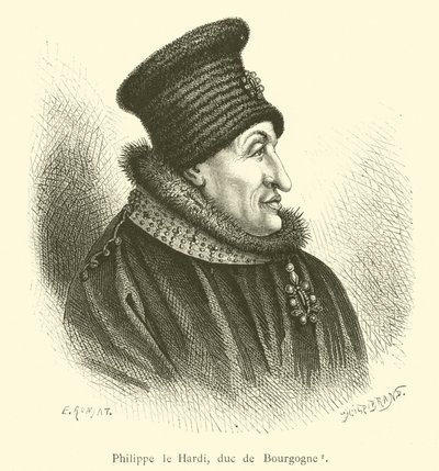 Filippus Rohkea, Burgundin herttua (kaiverrus) tekijältä French School