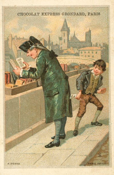 Taskuvaras (chromolitho) tekijältä French School