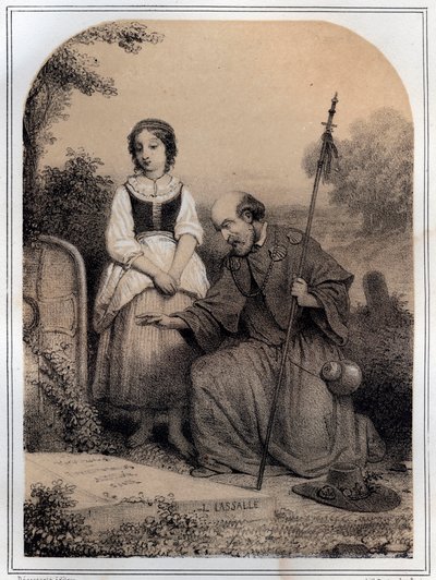 Pietari erakko (1050-1115), ranskalainen uskonnollinen - MORING MICHELIN kaiverrus "LE SOURIES DE MON UNCLE MEMORIES ET RECITTS DE Voyages" - 1800-luvun loppu tekijältä French School