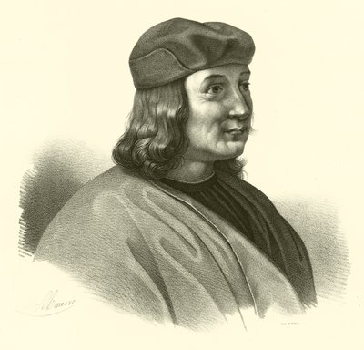 Pietro Perugino, syntynyt Pietro Vannucci, muotokuva tekijältä French School