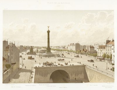 Place de la Bastille, 1841 tekijältä French School
