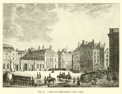 Place du Palais-Royal, 1795-1848 tekijältä French School