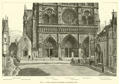 Place du parvis Notre-Dame 1400-luvulla tekijältä French School
