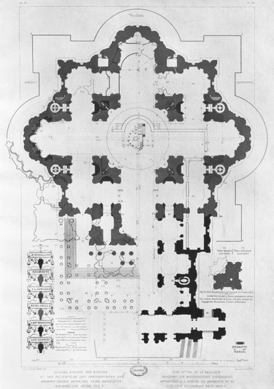 Pietarin basilikan suunnitelma tekijältä French School