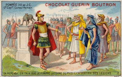 Pompeius Suuri, roomalainen kenraali ja konsuli (chromolitho) tekijältä French School
